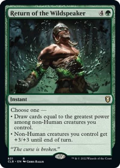Return of the Wildspeaker Commander Legends: Battle for Baldur's Gate Magic card