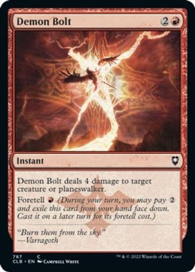 Demon Bolt Commander Legends: Battle for Baldur's Gate Magic card
