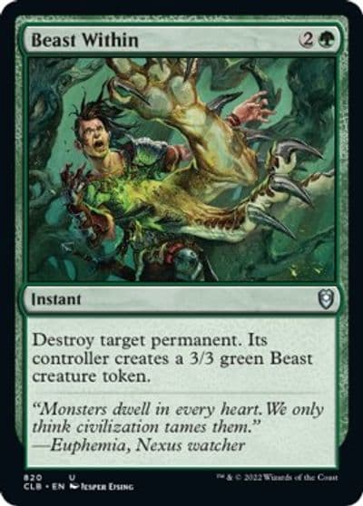Beast Within Commander Legends: Battle for Baldur's Gate Magic card