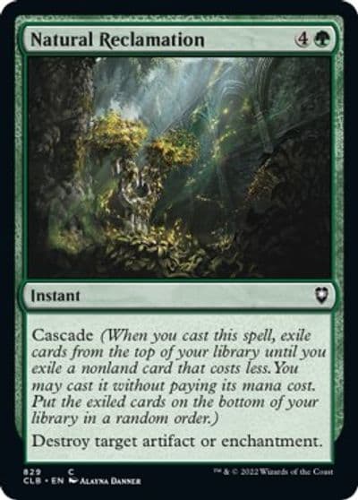 Natural Reclamation Commander Legends: Battle for Baldur's Gate Magic card