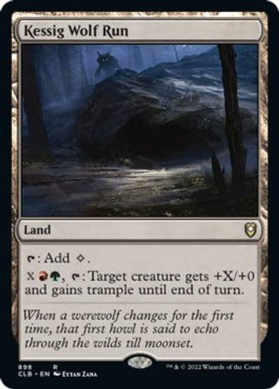 Kessig Wolf Run Commander Legends: Battle for Baldur's Gate Magic card