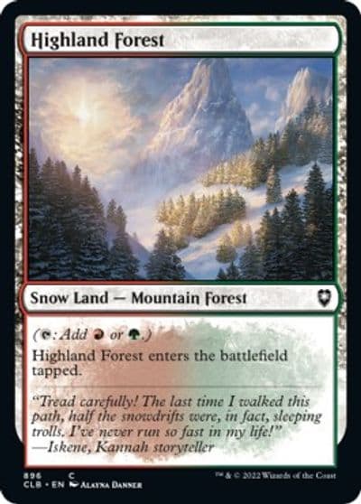 Highland Forest Commander Legends: Battle for Baldur's Gate Magic card