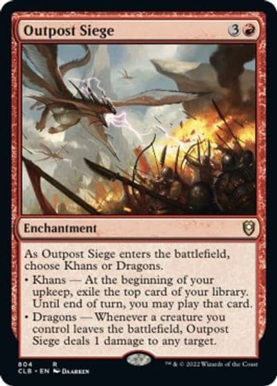 Outpost Siege Commander Legends: Battle for Baldur's Gate Magic card