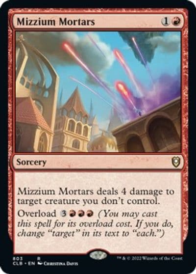 Mizzium Mortars Commander Legends: Battle for Baldur's Gate Magic card
