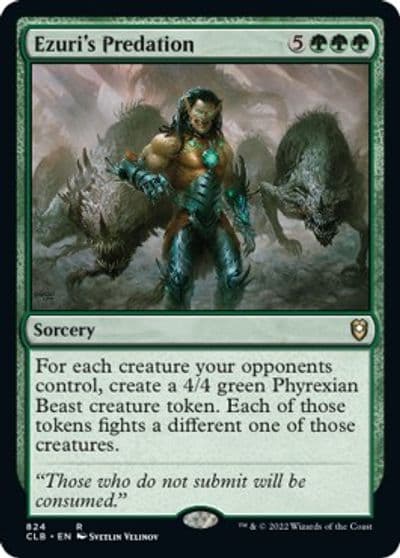 Ezuris Predation Commander Legends: Battle for Baldur's Gate Magic card