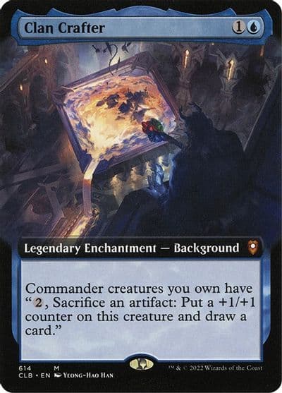 Clan Crafter Extended Art Commander Legends: Battle for Baldur's Gate Magic card