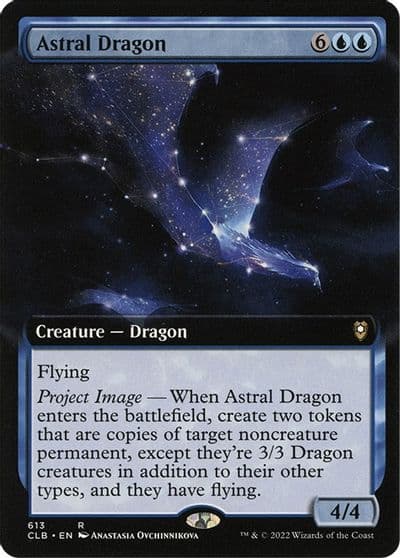 Astral Dragon Extended Art Commander Legends: Battle for Baldur's Gate Magic card