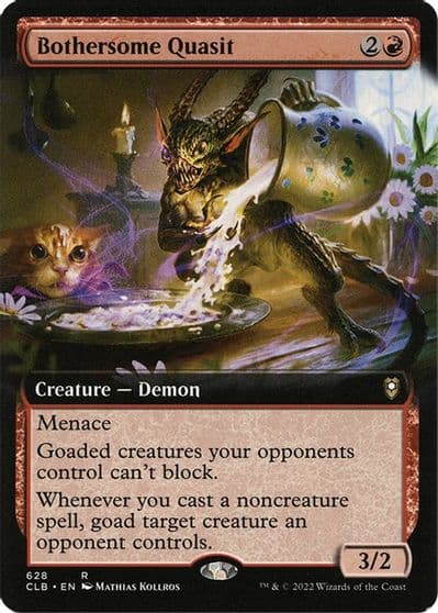 Bothersome Quasit Extended Art Commander Legends: Battle for Baldur's Gate Magic card
