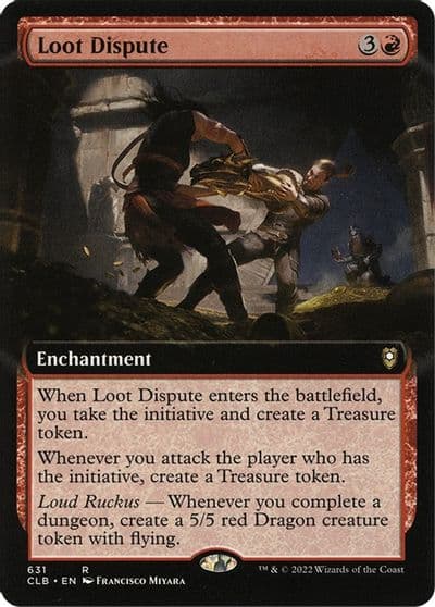 Loot Dispute Extended Art Commander Legends: Battle for Baldur's Gate Magic card