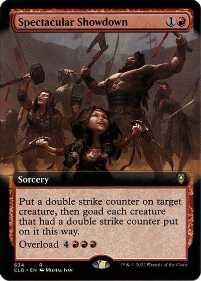 Spectacular Showdown Extended Art Commander Legends: Battle for Baldur's Gate Magic card