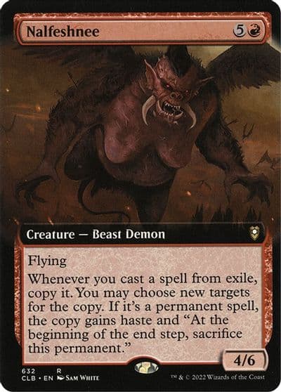 Nalfeshnee Extended Art Commander Legends: Battle for Baldur's Gate Magic card