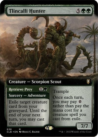 Tlincalli Hunter Extended Art Commander Legends: Battle for Baldur's Gate Magic card