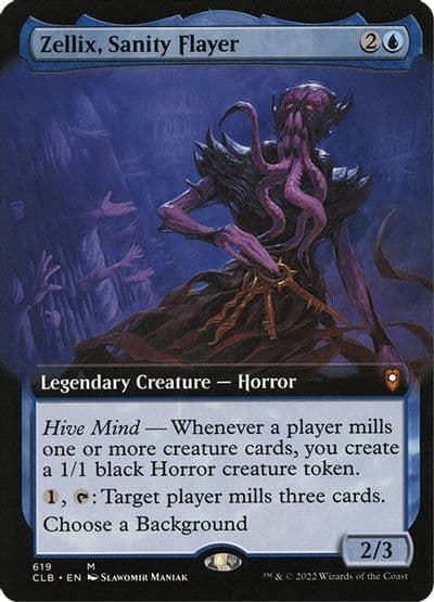 Zellix Sanity Flayer Extended Art Commander Legends: Battle for Baldur's Gate Magic card