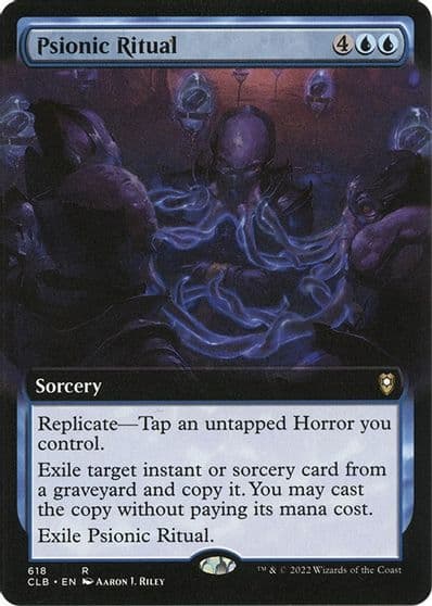 Psionic Ritual Extended Art Commander Legends: Battle for Baldur's Gate Magic card