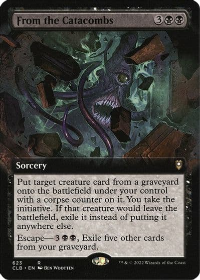 From the Catacombs Extended Art Commander Legends: Battle for Baldur's Gate Magic card
