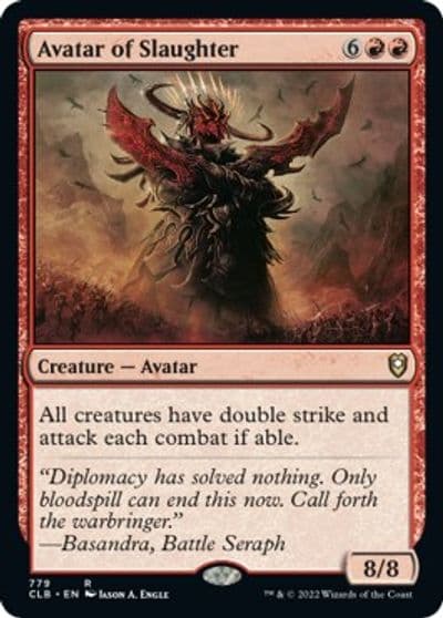 Avatar of Slaughter Commander Legends: Battle for Baldur's Gate Magic card