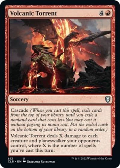 Volcanic Torrent Commander Legends: Battle for Baldur's Gate Magic card