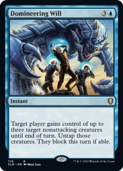 Domineering Will Commander Legends: Battle for Baldur's Gate Magic card