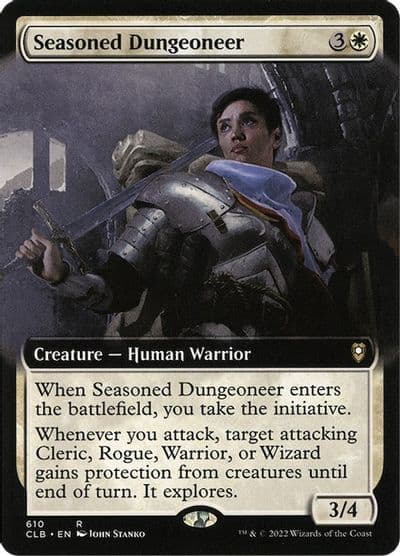 Seasoned Dungeoneer Extended Art Commander Legends: Battle for Baldur's Gate Magic card