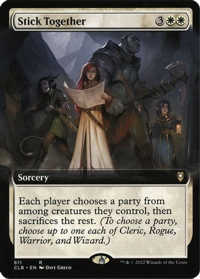 Stick Together Extended Art Commander Legends: Battle for Baldur's Gate Magic card