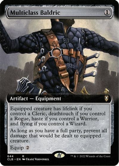 Multiclass Baldric Extended Art Commander Legends: Battle for Baldur's Gate Magic card