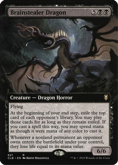 Brainstealer Dragon Extended Art Commander Legends: Battle for Baldur's Gate Magic card