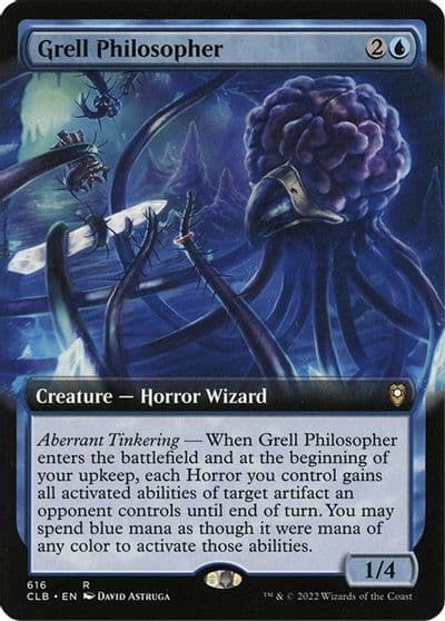 Grell Philosopher Extended Art Commander Legends: Battle for Baldur's Gate Magic card