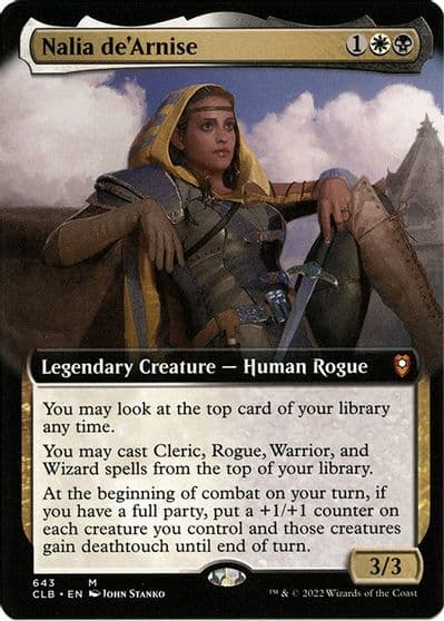 Nalia deArnise Extended Art Commander Legends: Battle for Baldur's Gate Magic card