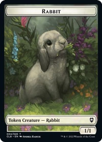 Rabbit Token Commander Legends: Battle for Baldur's Gate Magic card