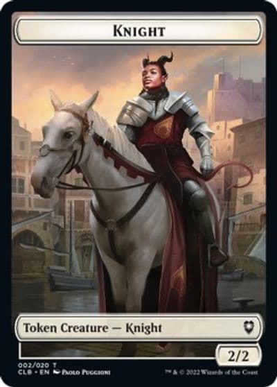 Knight Token Commander Legends: Battle for Baldur's Gate Magic card