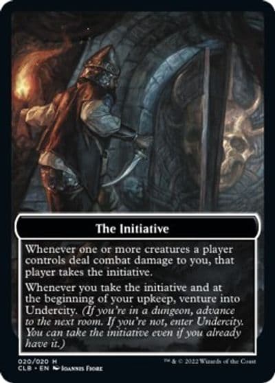 The Initiative Undercity Double Sided Token Commander Legends: Battle for Baldur's Gate Magic card
