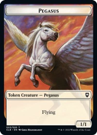 Pegasus Token Commander Legends: Battle for Baldur's Gate Magic card