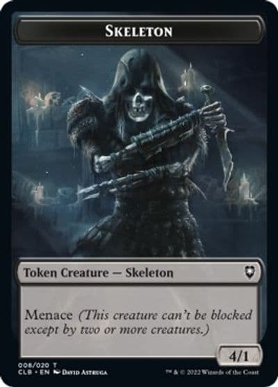 Skeleton Token Commander Legends: Battle for Baldur's Gate Magic card