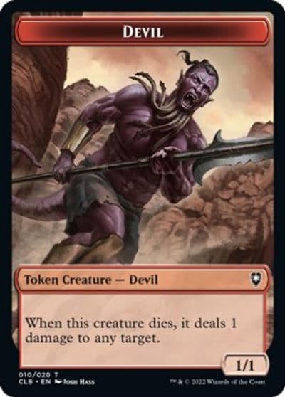 Devil Token Commander Legends: Battle for Baldur's Gate Magic card