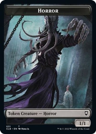 Horror Eldrazi Horror Double Sided Token Commander Legends: Battle for Baldur's Gate Magic card