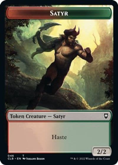 Satyr Beast Double Sided Token Commander Legends: Battle for Baldur's Gate Magic card