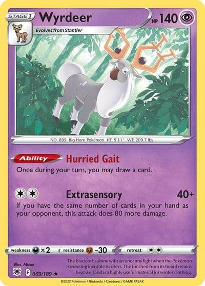 Wyrdeer Deck Exclusives Pokemon card