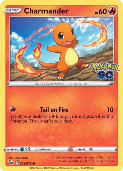 Charmander Pokemon GO Pokemon card