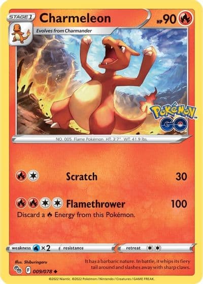 Charmeleon Pokemon GO Pokemon card