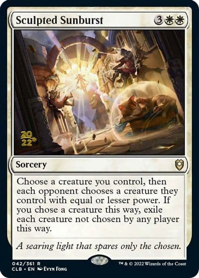 Sculpted Sunburst Prerelease Cards Magic card