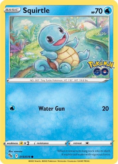 Squirtle Pokemon GO Pokemon card