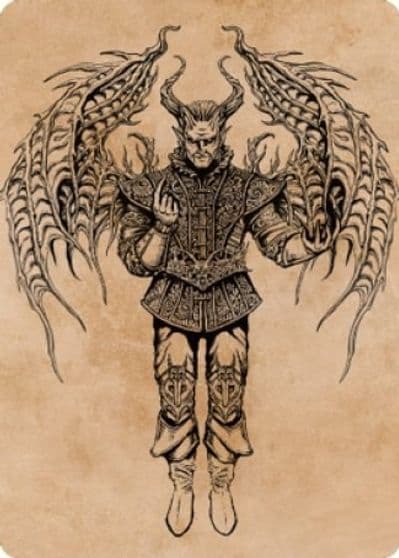 Raphael Fiendish Savior Art Card 75 81 Art Series: Commander Legends: Battle for Baldur's Gate Magic card