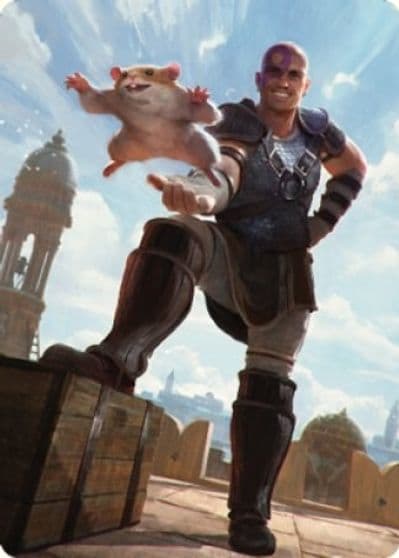 Minsc and Boo Timeless Heroes Art Card 72 81 Art Series: Commander Legends: Battle for Baldur's Gate Magic card