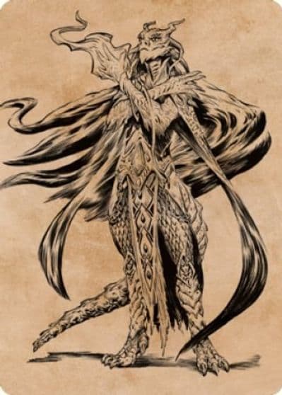 Lozhan Dragons Legacy Art Card Art Series: Commander Legends: Battle for Baldur's Gate Magic card