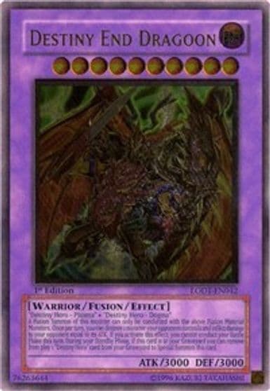 Destiny End Dragoon UTR Light of Destruction Yu-Gi-Oh! card