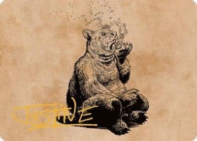Wilson Refined Grizzly Art Card Gold Stamped Signature Art Series: Commander Legends: Battle for Baldur's Gate Magic card