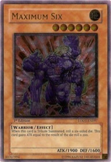 Maximum Six UTR Light of Destruction Yu-Gi-Oh! card