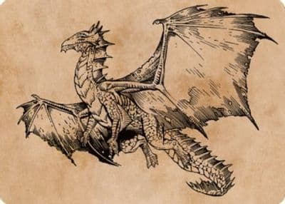 Ancient Bronze Dragon Art Card 58 81 Art Series: Commander Legends: Battle for Baldur's Gate Magic card