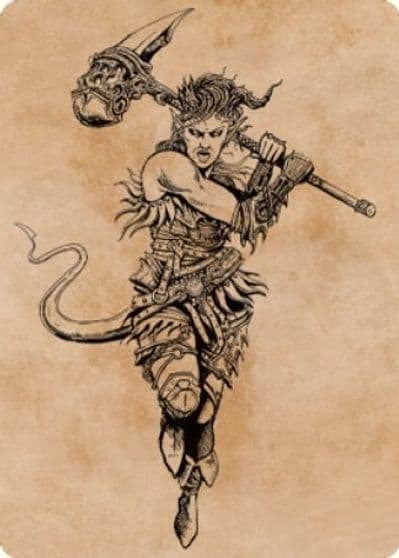 Karlach Fury of Avernus Art Card 54 81 Art Series: Commander Legends: Battle for Baldur's Gate Magic card