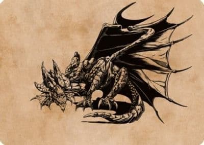 Ancient Copper Dragon Art Card 52 81 Art Series: Commander Legends: Battle for Baldur's Gate Magic card